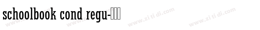 schoolbook cond regu字体转换